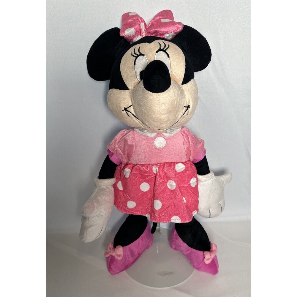 Disney Minnie Mouse Plush Large 22 in Toy Stuffed Animal Official Disney